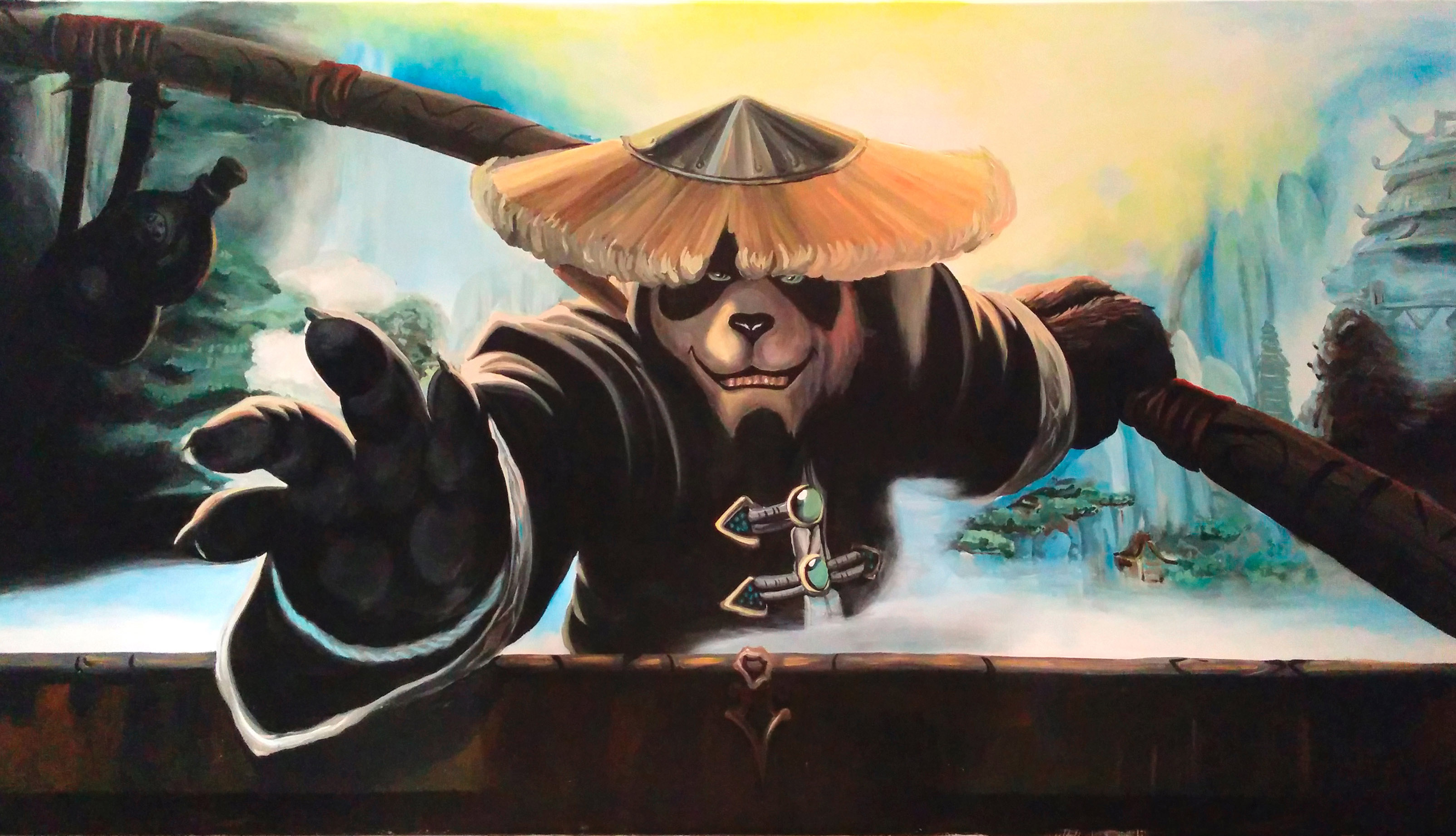 个性网吧墙绘,艺术和生活的结合